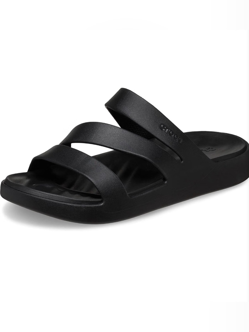 New Crocs Women's Getaway Strappy Sandals, Black, 7